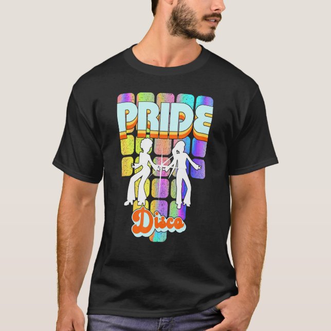 T-shirt Pride Disco Ladies Rainbow Lgbt Boogie Dance les a (Devant)