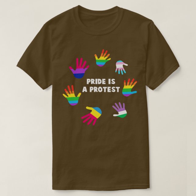 T-shirt Pride est une protestation contre le Gay pride LGB (Design devant)