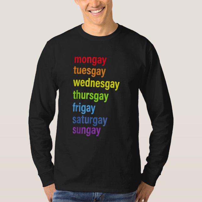 T-shirt Pride Gay Agenda Amour LGBT (Devant)