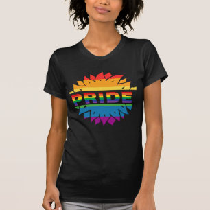 T-shirt Pride-gay lgbtq queer arc-en-ciel tournesol