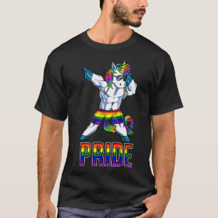 T-shirt Pride Lgbt Bodybuilding Unicorn Muscle Lesbian Gay