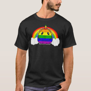 T-shirt Pride LGBT Flag Unicorn Guinée Pig Matching Gay Le