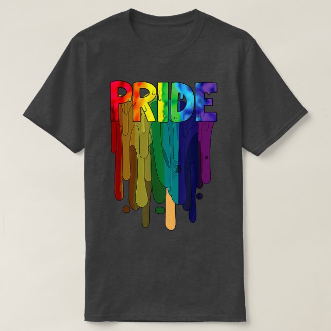 T-shirt Pride LGBT Funny Rainbow Flag Fière Mois  (Design devant)
