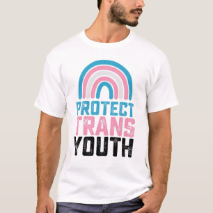 T-shirt Pride LGBT Protéger les jeunes transgenres transge