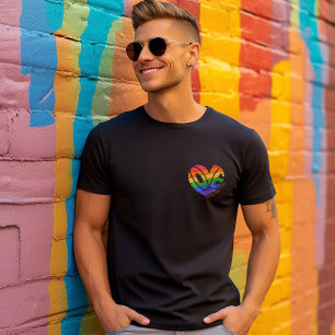 T-shirt Pride Love Gay Rainbow LGBTQ Nom Ou Texte Personna