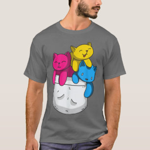 T-shirt Pride Panseual Funny Kawaii Kitty Cat Pride