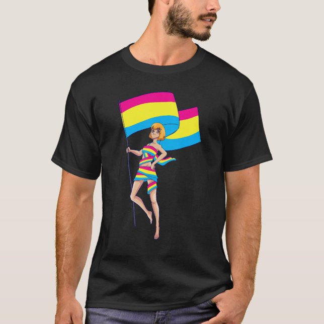T-shirt Pride Pansexuelle Lgbt (Devant)