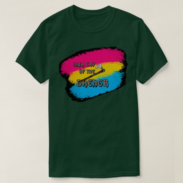 T-shirt Pride Pansexuelle Norse Ax (Design devant)