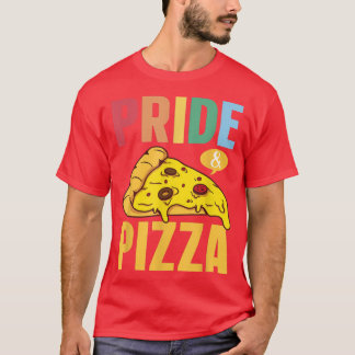 T-shirt Pride & Pizza Lgbt Gay pride Rainbow Drapeau Lgbtq