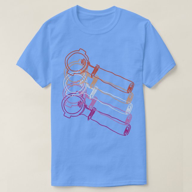 T-shirt Pride Portafilter drapeau lesbien (Design devant)