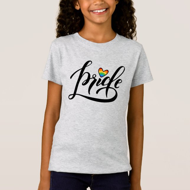 T-Shirt Pride Script Heart (Devant)