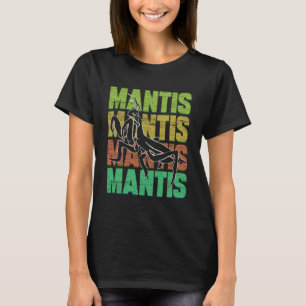 T-shirt Prier Mantis Mot rétro Insectes Catch Repeller
