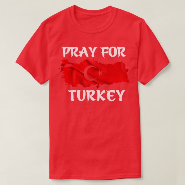 T-shirt prier pour la dinde (Design devant)