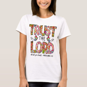 T-shirt prière bible Verse jésus religieux confiance le se
