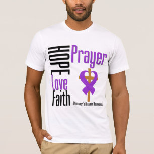 T-shirt Prière de foi d'amour d'espoir de la maladie