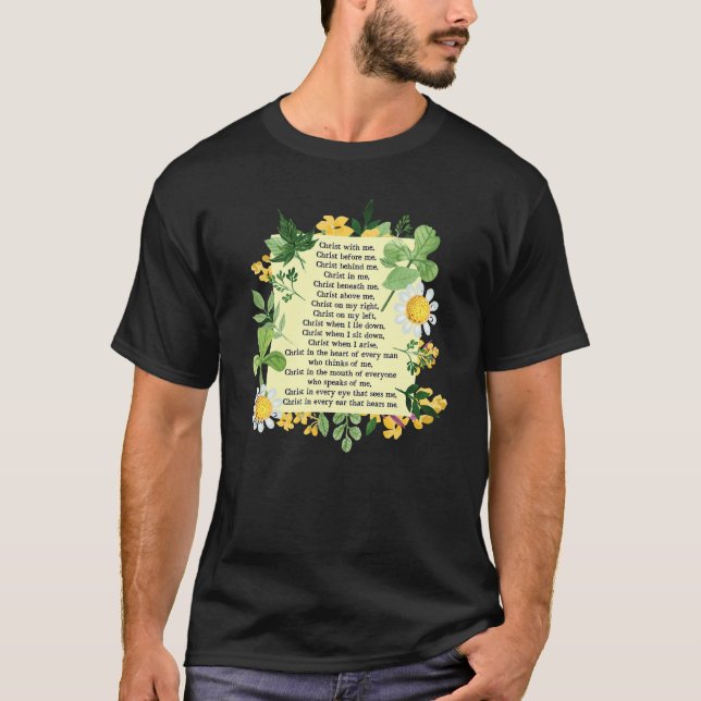 T-shirt Prière de la cuirasse de saint Patrick jour de la  (Devant)