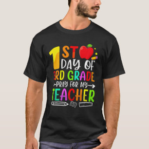 T-shirt Prière De Premier Jour De 3E Année Pour Mon Profes