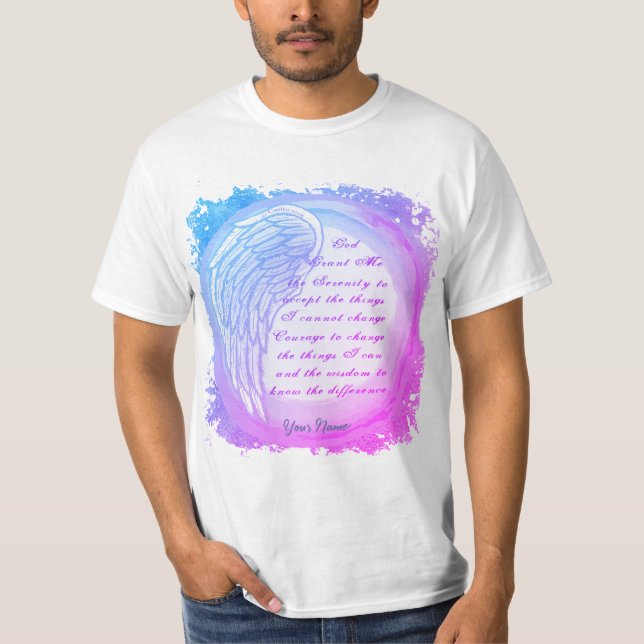 T-shirt Prière de sérénité chrétienne  (Devant)