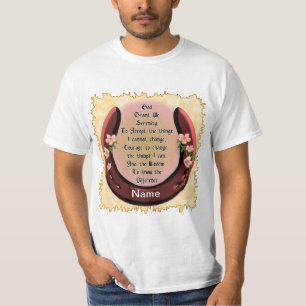 T-shirt Prière de sérénité en fer à cheval