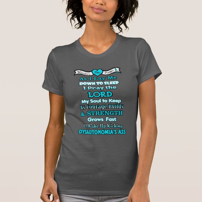 T-shirt Prière du guerrier...Dysautonomie (Devant)