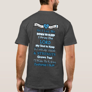 T-shirt Prière du guerrier...Dystonie