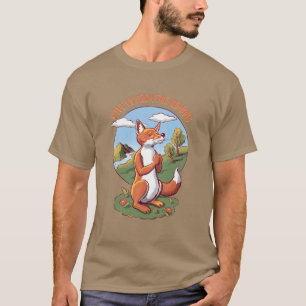 T-shirt Prière du renard de dessin animé – Message pour sa