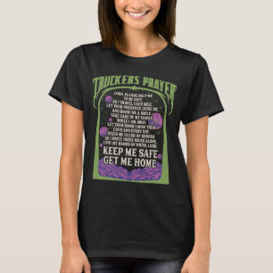 T-shirt Prière du routier Garde-moi en sécurité Ramène-moi
