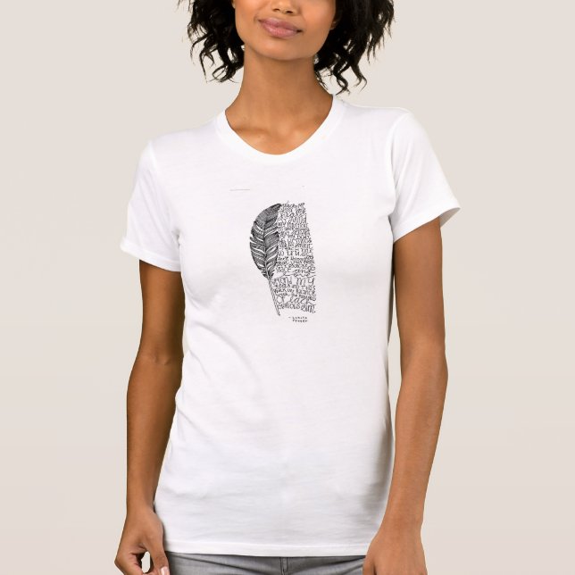 T-shirt Prière et plume de Lakota (Devant)