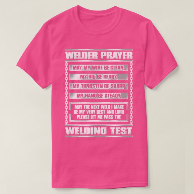 T-SHIRT PRIÈRE FUNNY WELDER (Design devant)