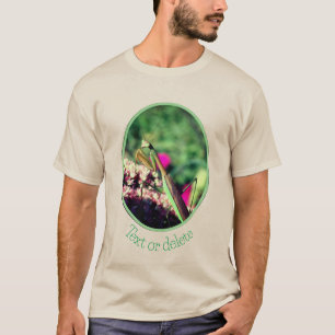 T-shirt Prière Mantis Sur Fleur Sedum Personnalisé