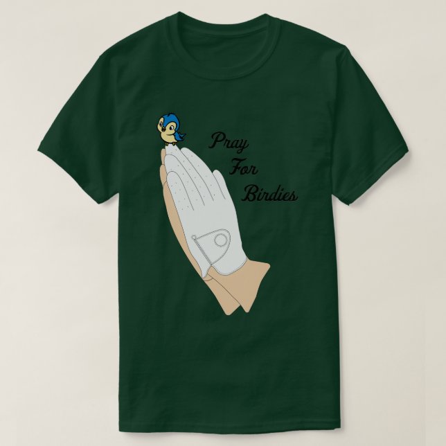 T-shirt Prière Pour Le Golf Birdies (Design devant)