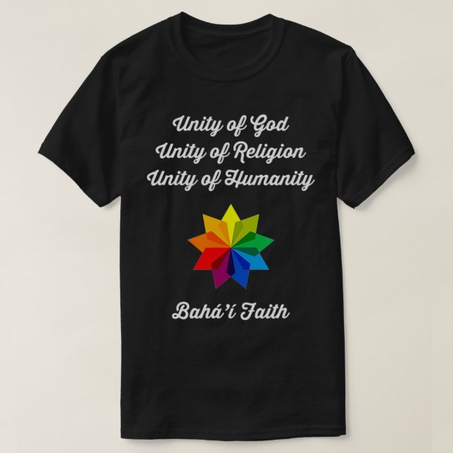 T-shirt Prière religieuse bahaïe Citation de la foi bahaïe (Design devant)