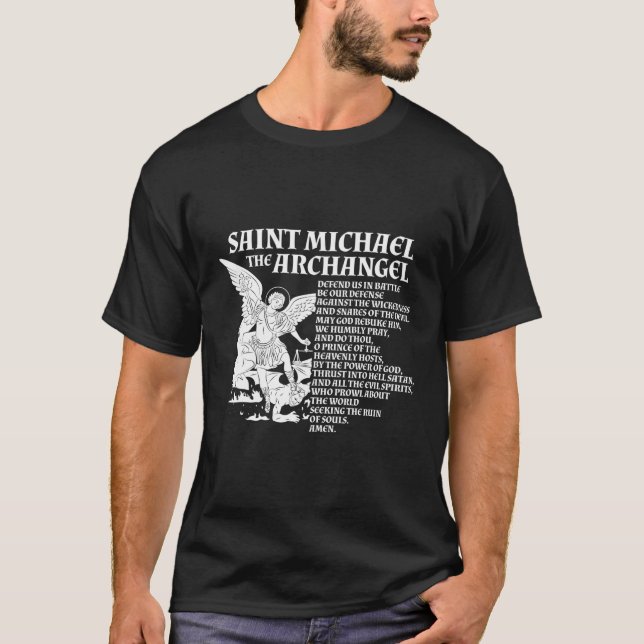 T-shirt Prière St Michael L'Archange (Devant)