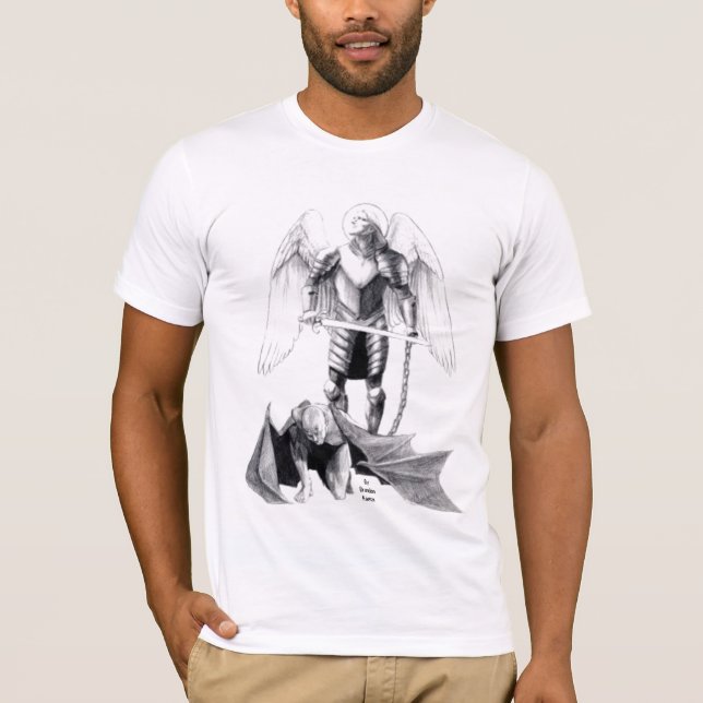 T-shirt Prière vers St Michael (Devant)