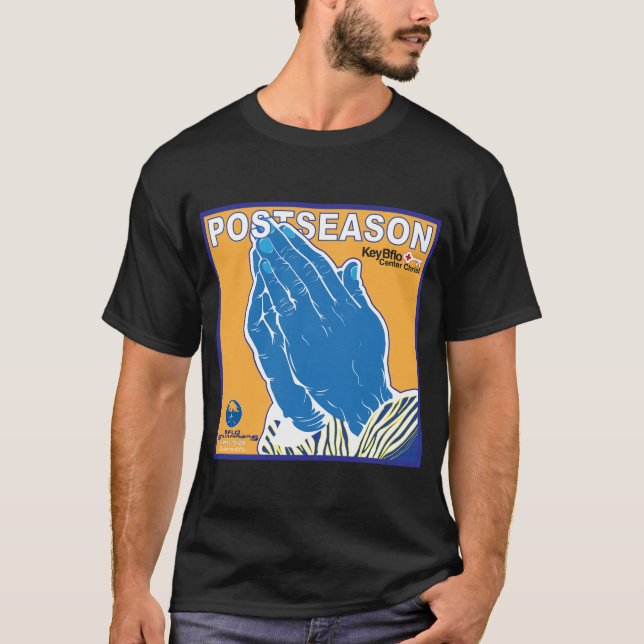 T-shirt Prières Bleues et Or à Dieu (Devant)