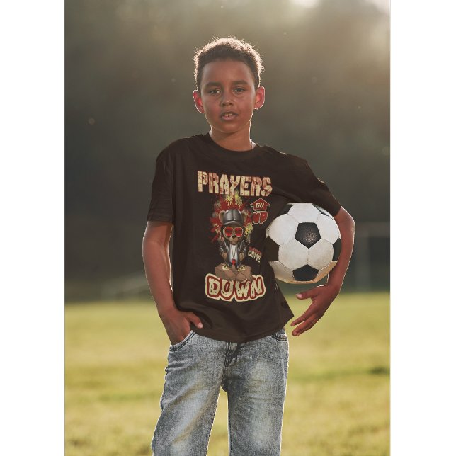 T-shirt Prières Montent La Foi Chrétienne T-Chemise (Raised with belief. Worn with pride.)