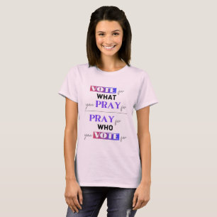T-shirt Priez et votez