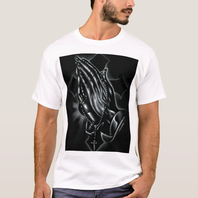 T-shirt Priez les mains (Devant)