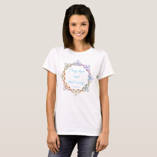 T-shirt Priez l'espoir et ne vous inquiétez pas Design