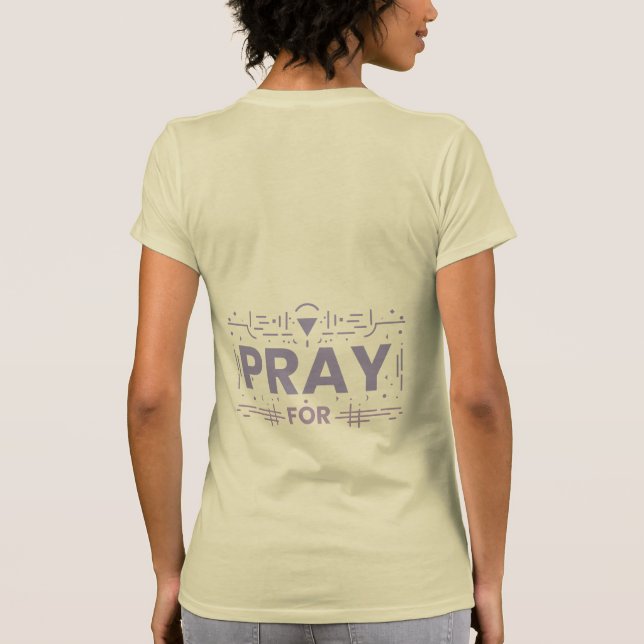 T-shirt Priez Pour La Matière De Vie (Dos)