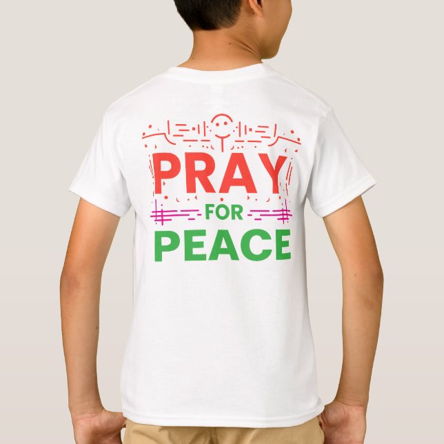 T-shirt Priez pour la paix (Dos)