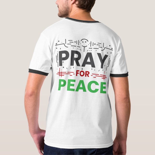 T-shirt Priez pour la paix (Dos)