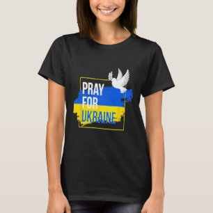 T-shirt Priez pour la paix en Ukraine Colombe Hommes Femme