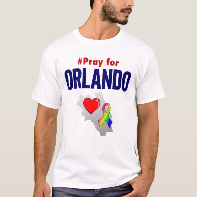 T-shirt Priez pour la pièce en t d'Orlando (Devant)