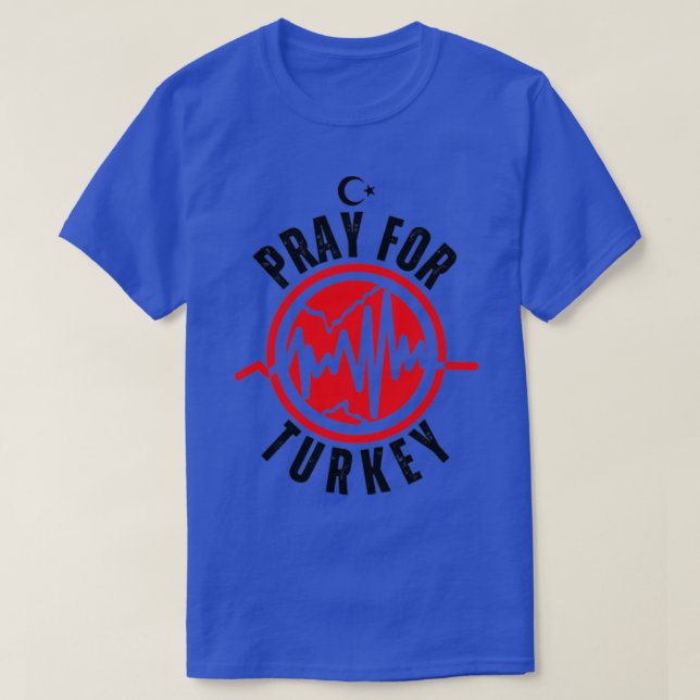 T-shirt Priez pour la Turquie (Design devant)