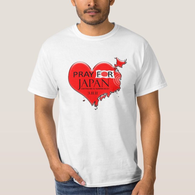 T-SHIRT PRIEZ POUR LE JAPON (Devant)