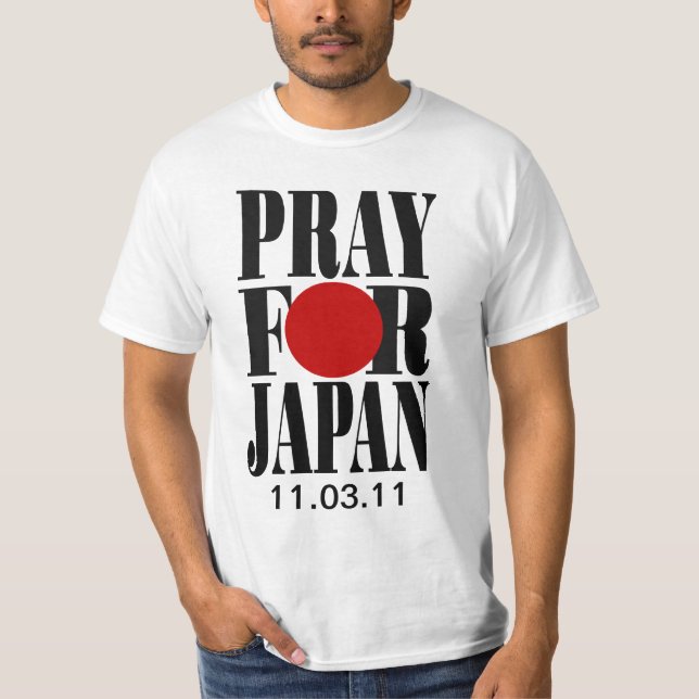 T-shirt Priez pour le Japon (Devant)