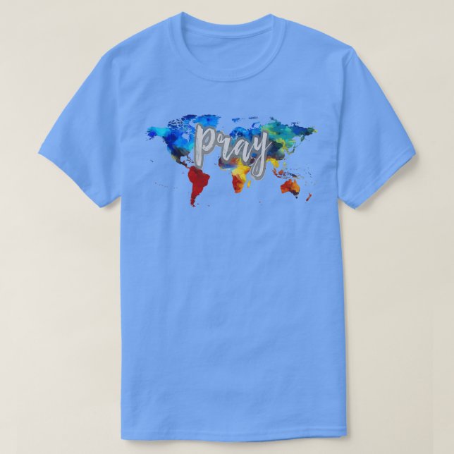 T-shirt Priez pour le monde (Design devant)