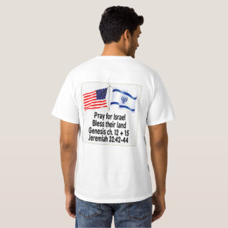 T-shirt Priez pour l'Israël, bénissez leur chemise de