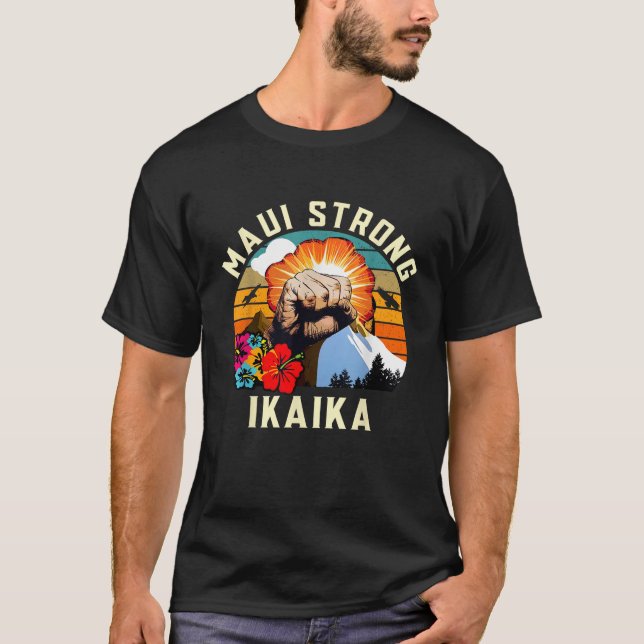 T-shirt Priez Pour Maui Hawaii Strong Tee Apparel Correspo (Devant)